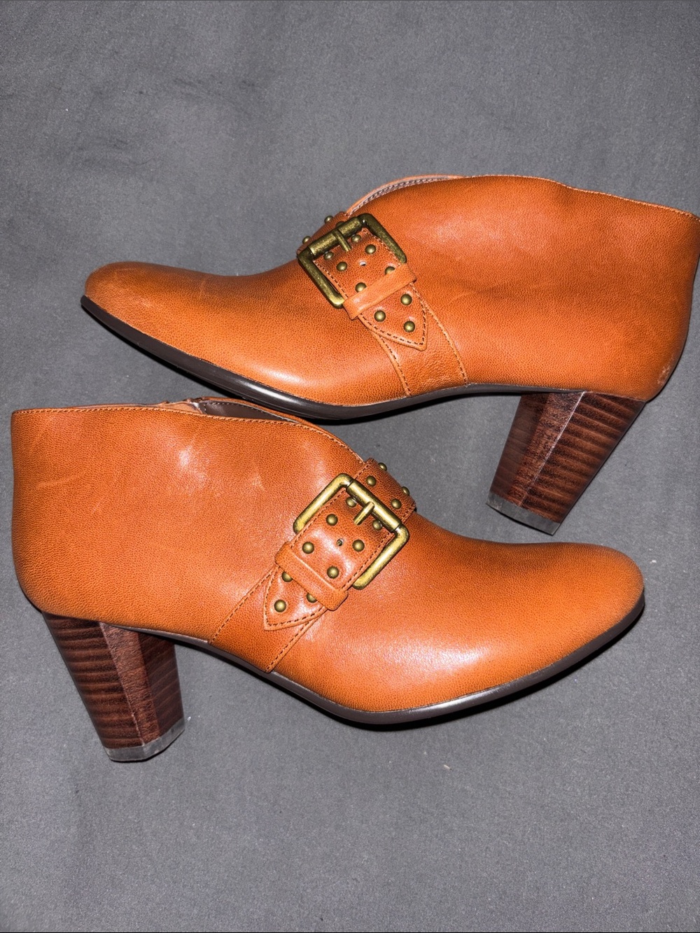 David Tate leather Ankle Booties